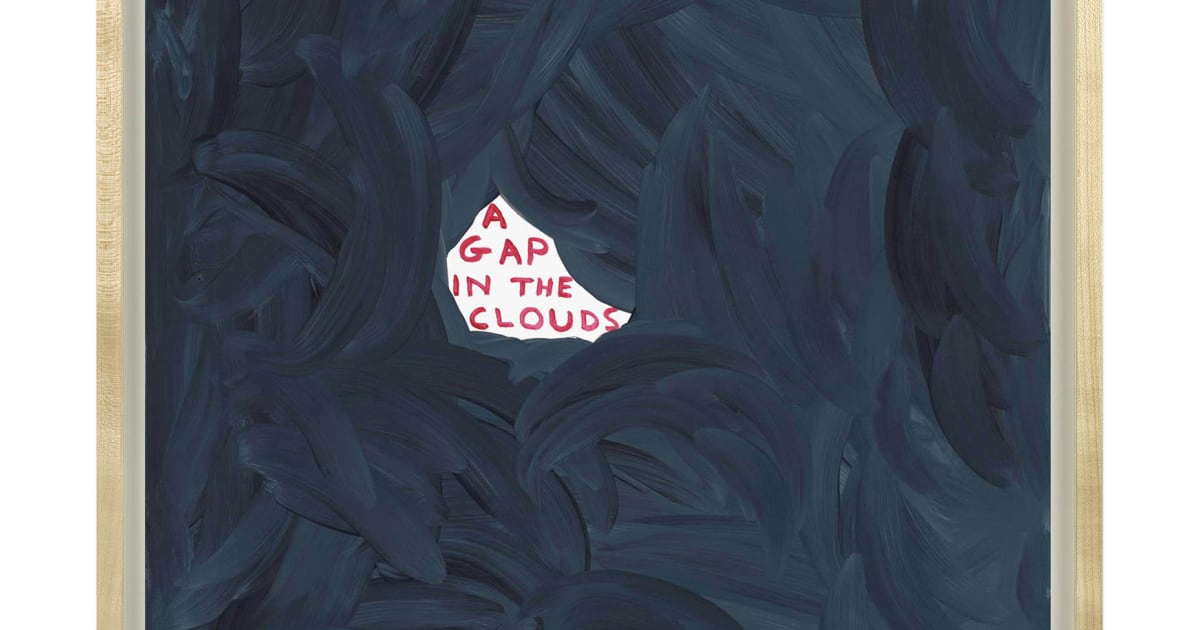David Shrigley, Untitled (A gap in the clouds), 2020