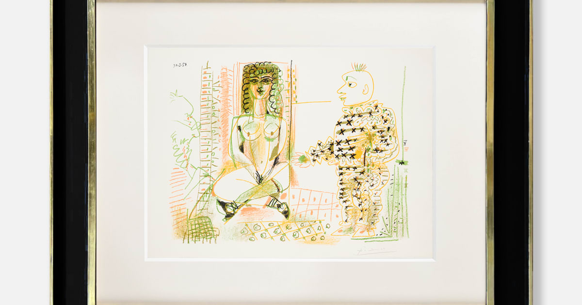 Pablo Picasso, Le Peintre et son Modèle, 1954 | Halcyon Gallery