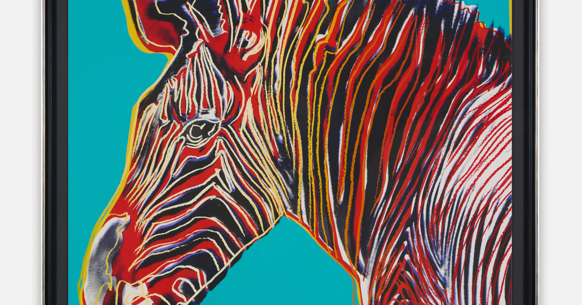 Andy Warhol, Grévy’s Zebra, 1983 | Halcyon Gallery