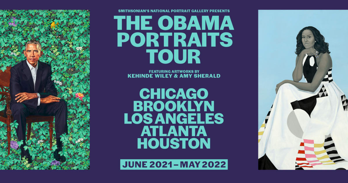 Kehinde Wiley's portrait of Barack Obama goes on tour