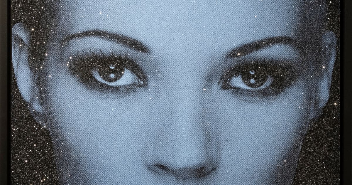 Russell Young, Kate Moss - Blizzard Blue, 2023 | Maddox Gallery
