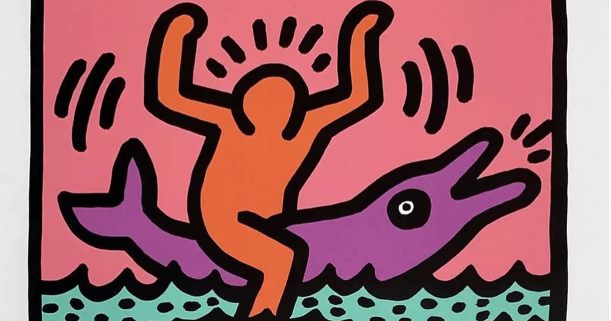 Keith Haring Members Only L Graphite Subway Pop Artwork