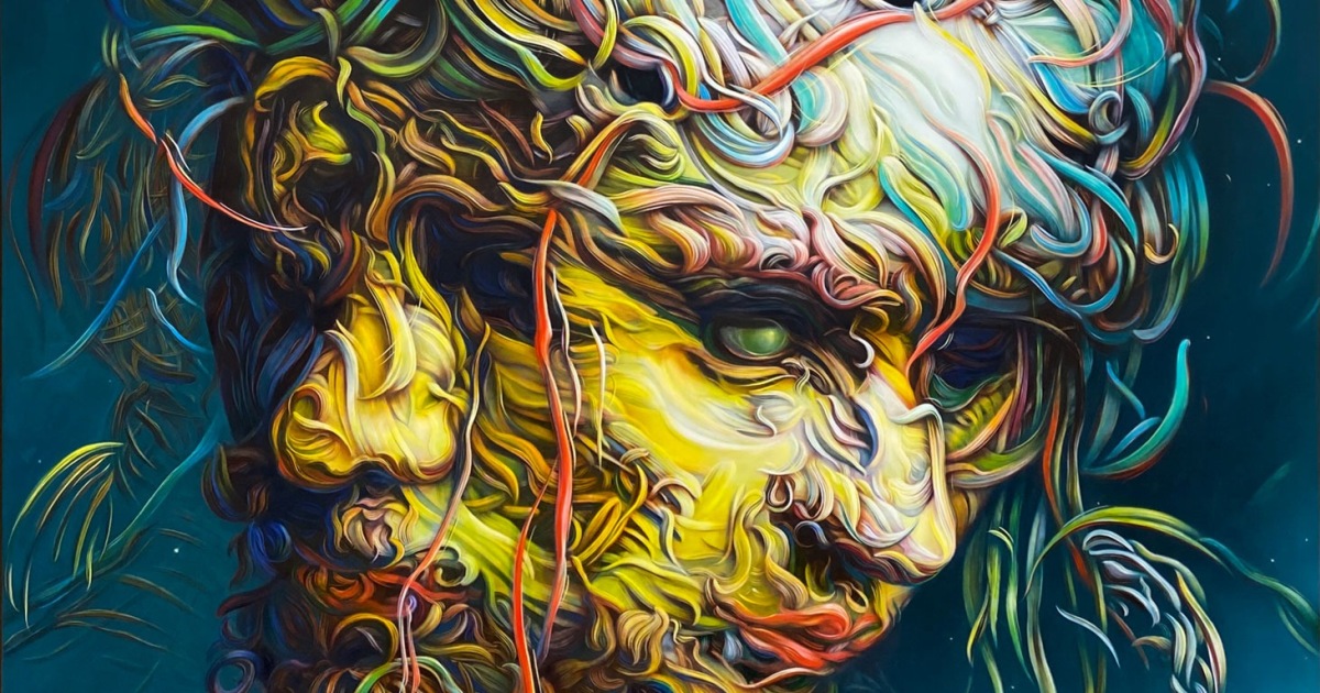 Glenn Brown, Doggerland, 2022