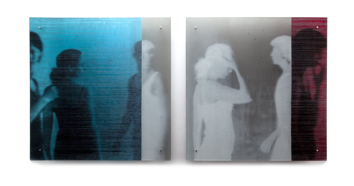 Kate Baker, Untitled Diptych (Encode Series), 2011 Bullseye