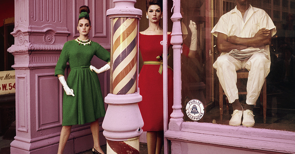 William Klein, Antonia + Simone, Barbershop, New York (Vogue