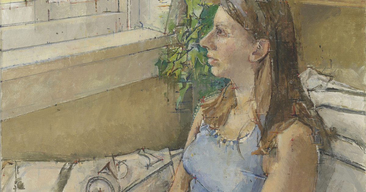 William Coldstream Girl At A Window 1976 Piano Nobile