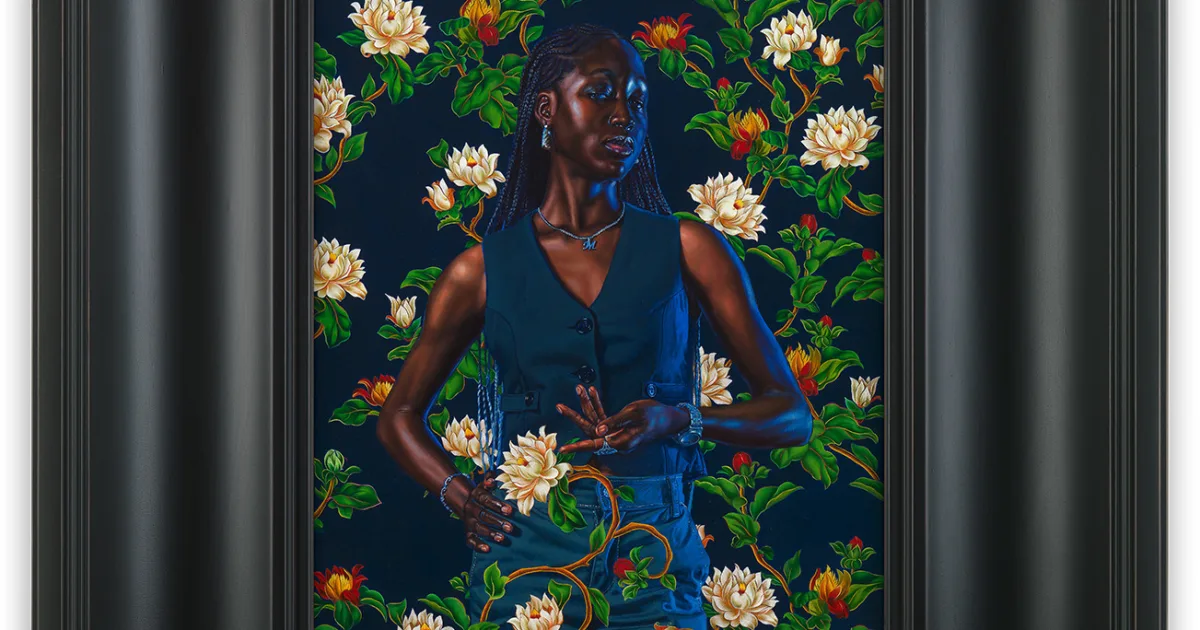 Kehinde Wiley, Portrait of Oyewo Hadiza Mimi, 2024 | Stephen