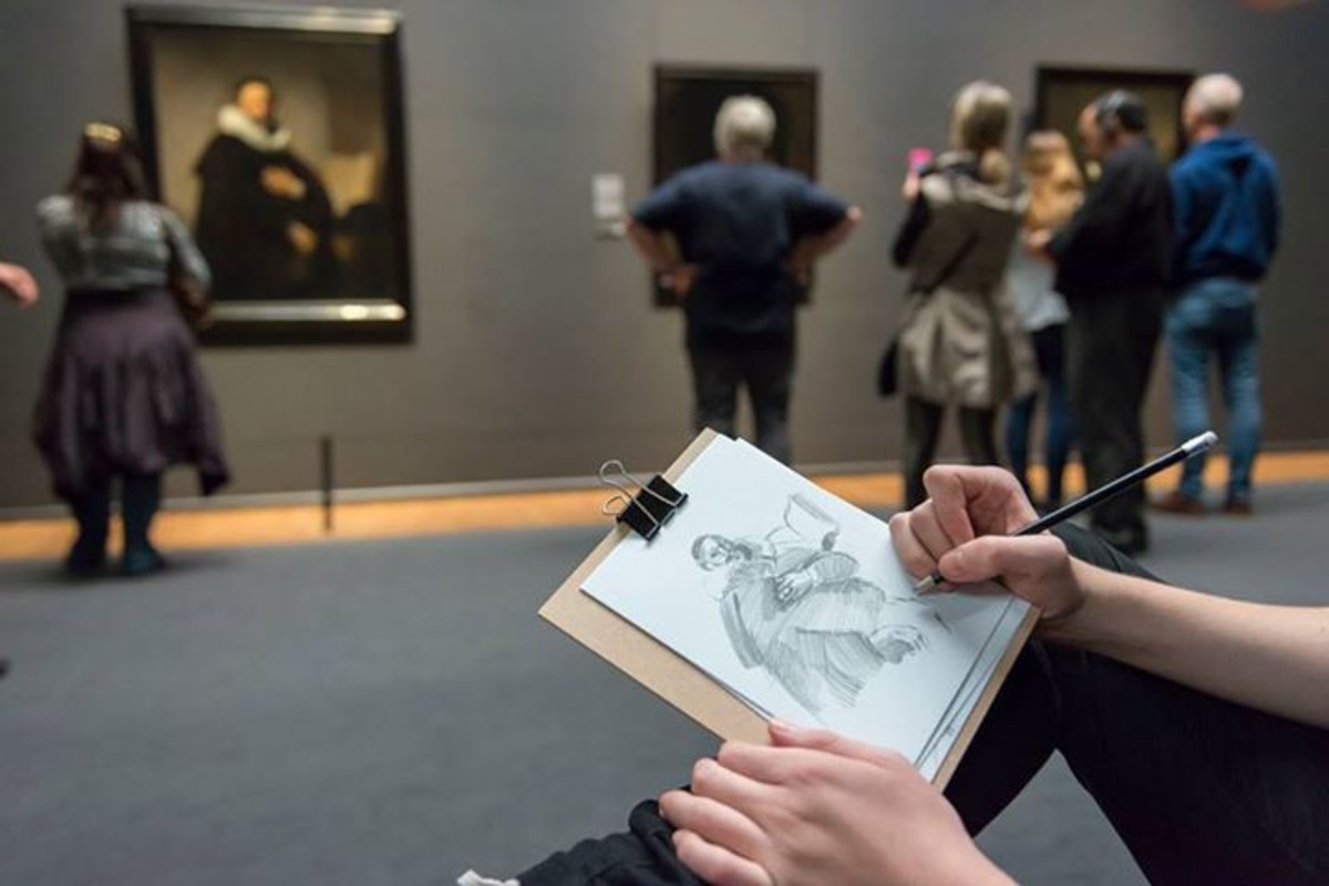 Drawing at the Rijksmuseum, Photo courtesy of Rijksmuseum