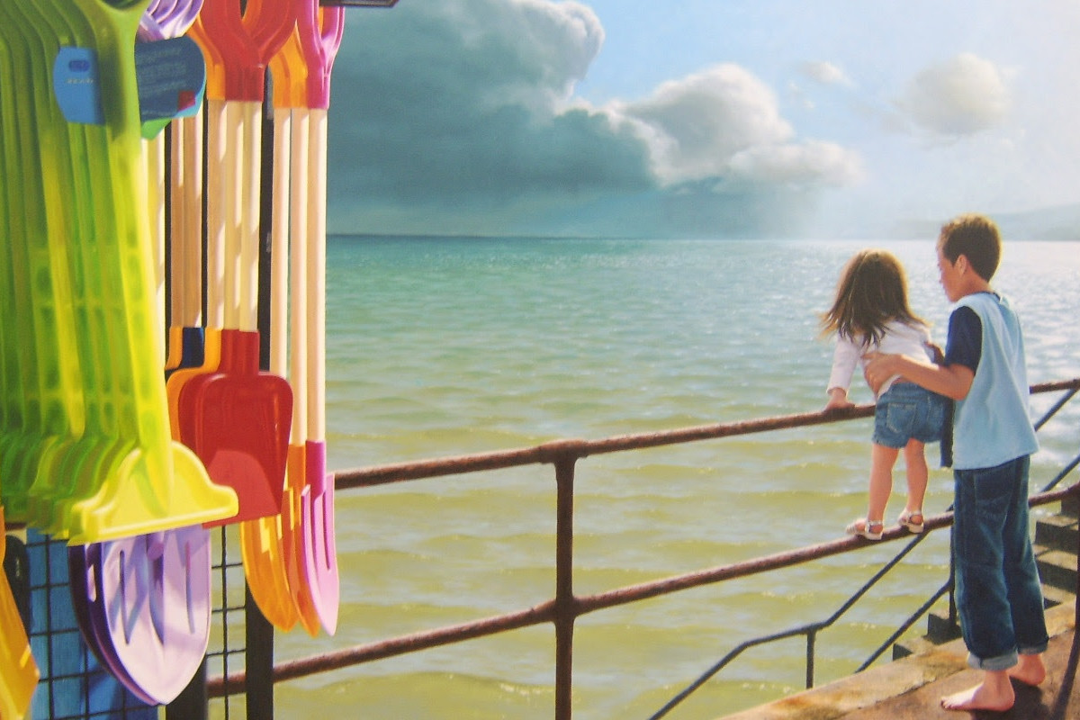 "Morning on the Promenade" - Oil on linen, 92 x 168cm