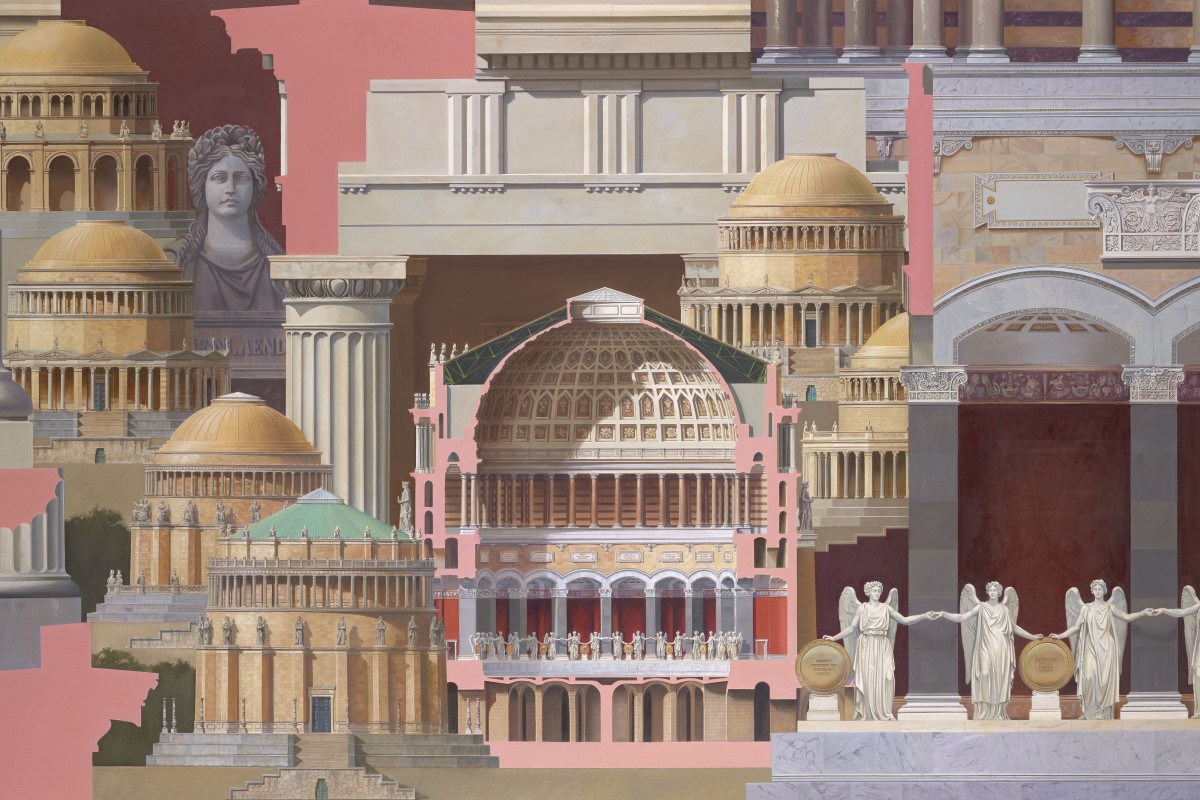 Befreiungshalle, 110x190cm, oil on canvas