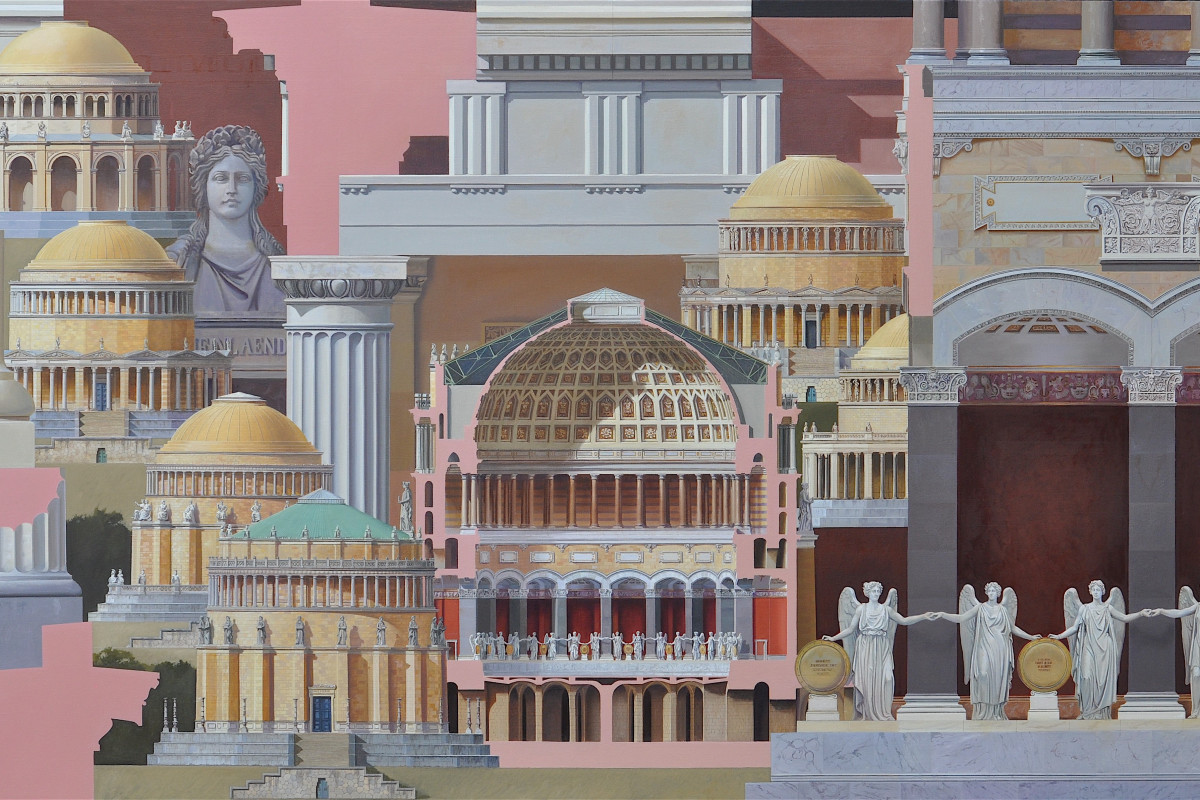 ‘Befreiungshalle’ 2016, Oil on canvas, 110 x 190 cm