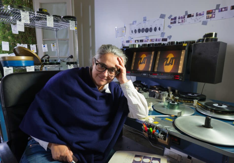 Tacita Dean in her studio