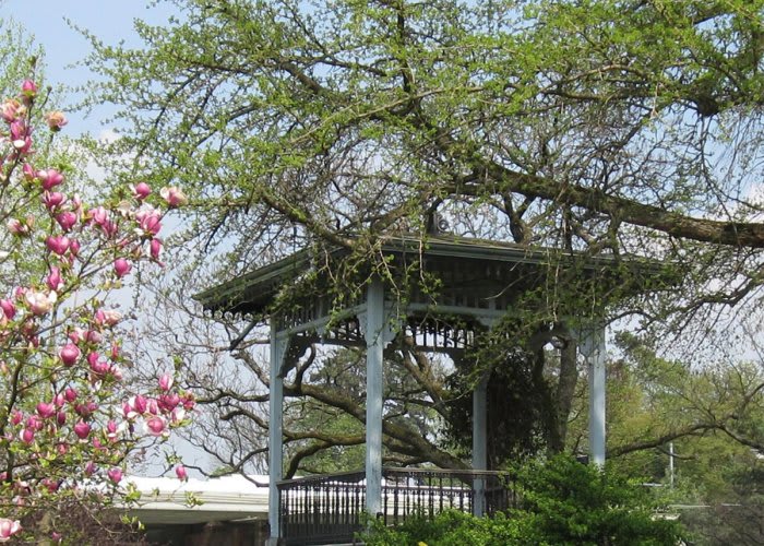 An ourdoor pergola.