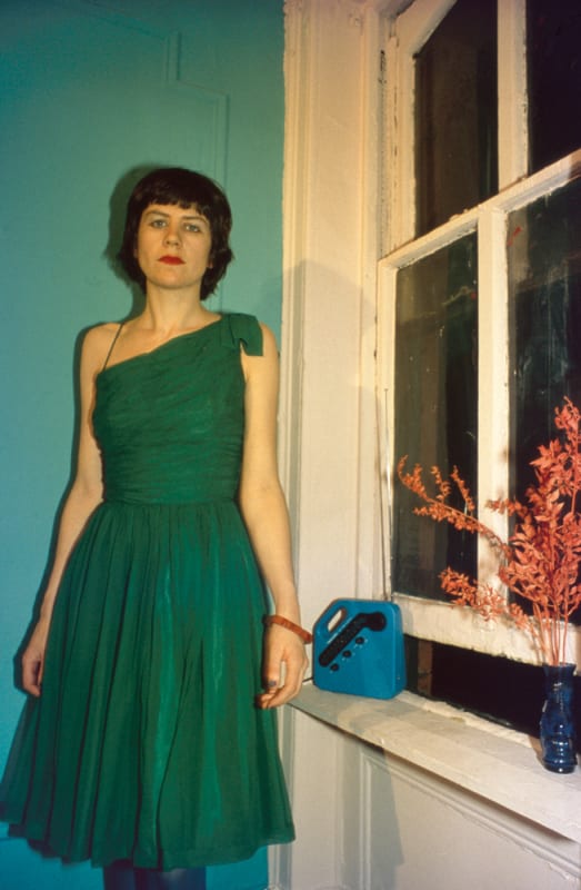 Nan Goldin Vivienne in the green dress, NYC, 1980 Archival pigment print 45 x 30 in. (114.3 x 76.2 cm)