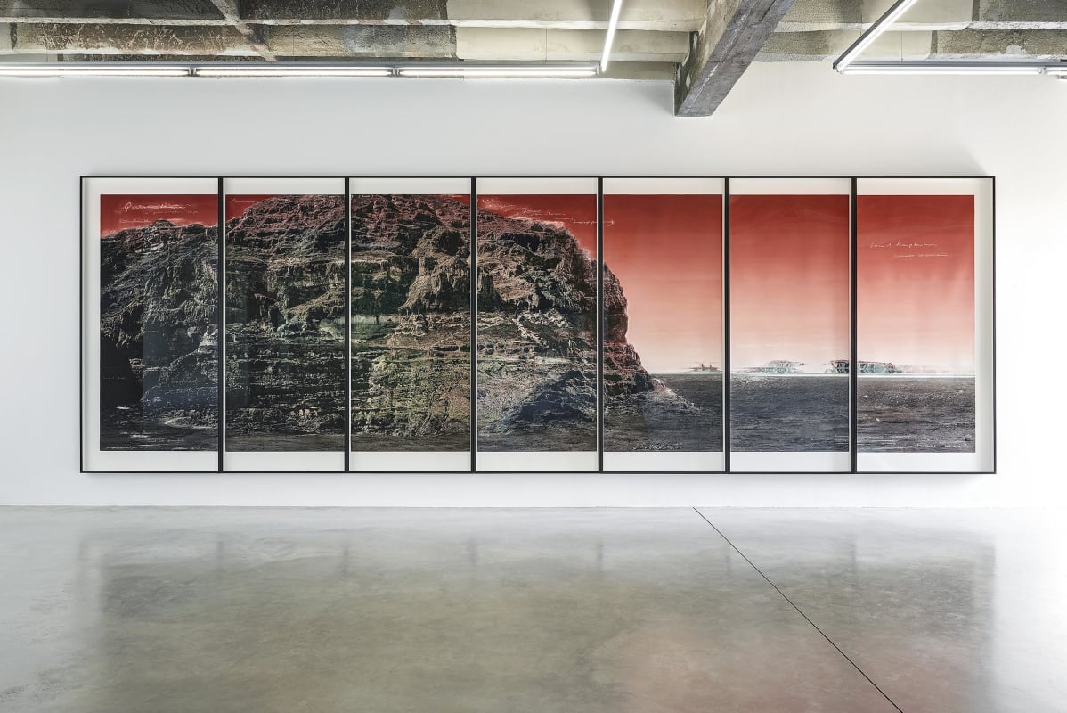 An image containing a panel photographic work by Tacita Dean