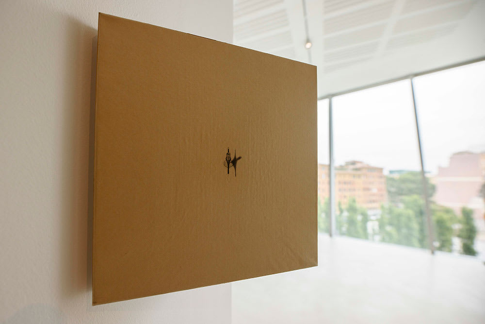 Installation view: Giovanni Anselmo: Oltre l'orizzonte, Museo nazionale delle arti del XXI secolo, 20 June – 6 October 2024. Photo © MUSA, courtesy MAXXI Foundation.