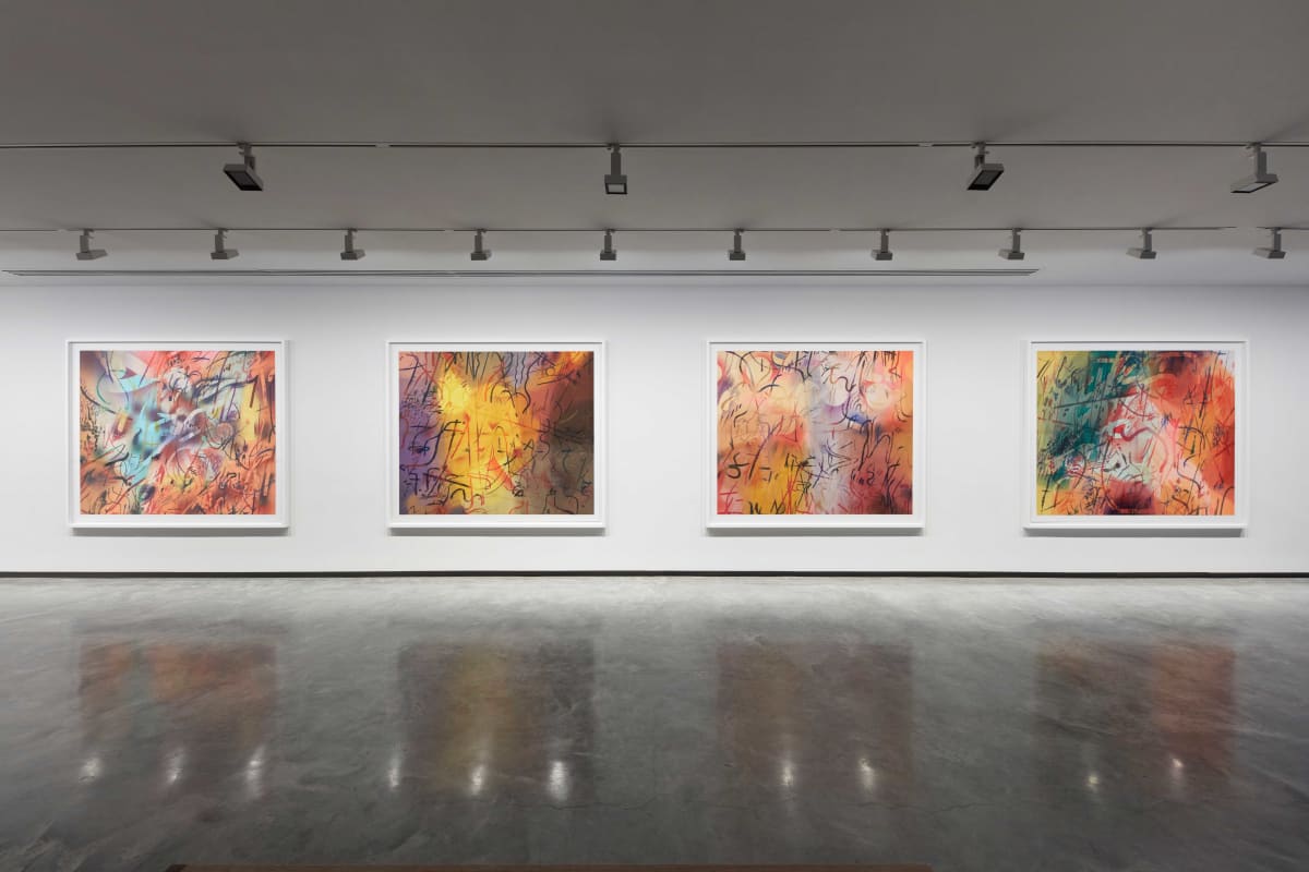 Installation view, Julie Mehretu: A Transcore of the Radical Imaginatory, Museum of Contemporary Art Australia, Sydney, 2024, image courtesy Julie Mehretu and Museum of Contemporary Art Australia © Julie Mehretu, photograph: Zan Wimberley