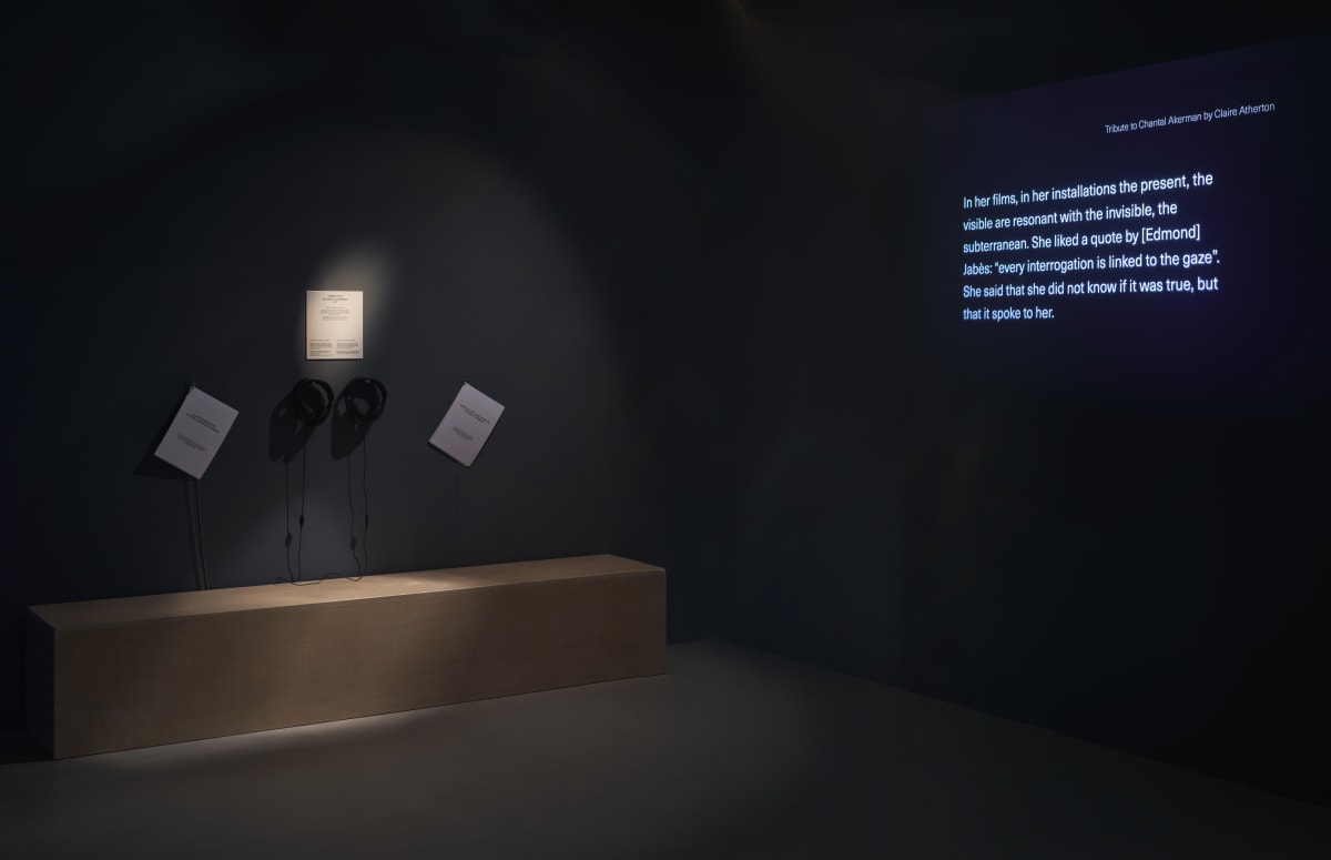 'Tribute to Chantal Akerman by Claire Atherton' (2015)