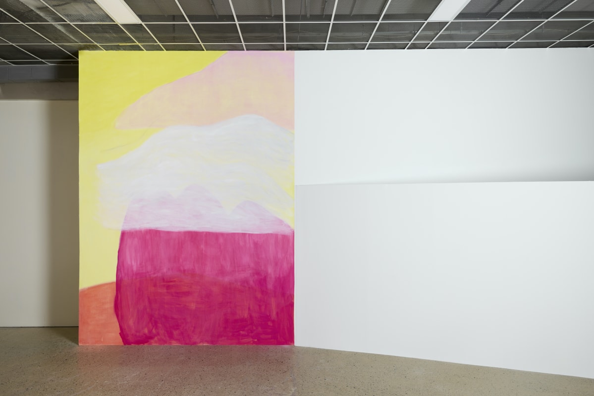 JONGSUK YOON Asan, 2025 Gouache on wall, 450 x 330 cm Installation within « Colors of Water », 21 March – 7 September 2025, National Museum of Modern and Contemporary Art (MMCA), Cheongju, South Korea Photo Credit: Sangtae Kim