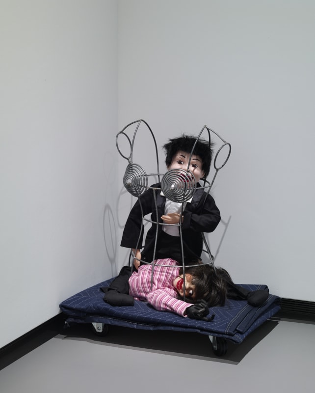 An image containing a mixed media sculpture by Annette Messager