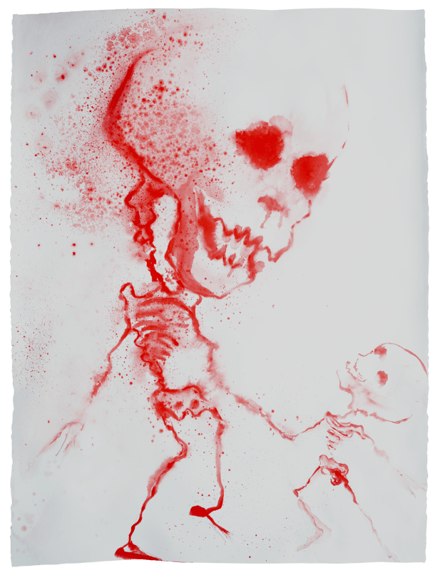 An image containing a drawing by Annette Messager