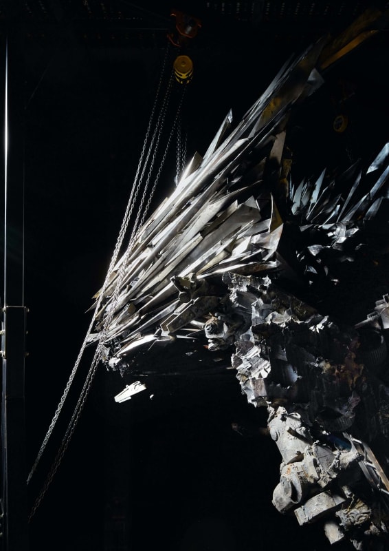 Installation views of Adrián Villar Rojas: The End of Imagination, 2022 in the Tank at the Art Gallery of New South Wales. © Adrián Villar Rojas, photo © Jörg Baumann