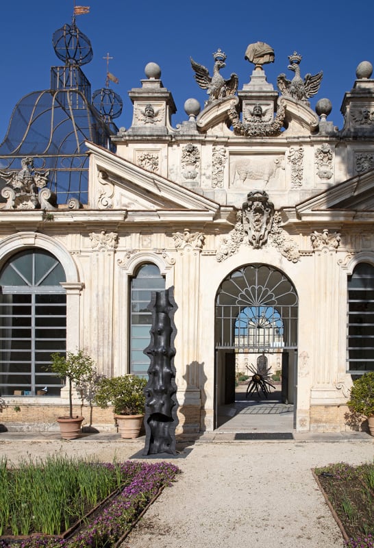 Installation view of exhibition by Giuseppe Penone at Galleria Borghese