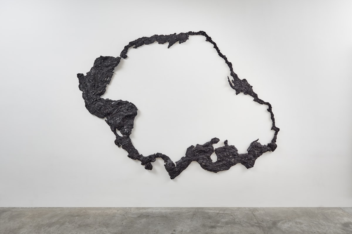 Teresita Fernández Archipelago (Cervix), 2020 Charcoal 84 x 114.25 in. (213.5 x 290 cm)