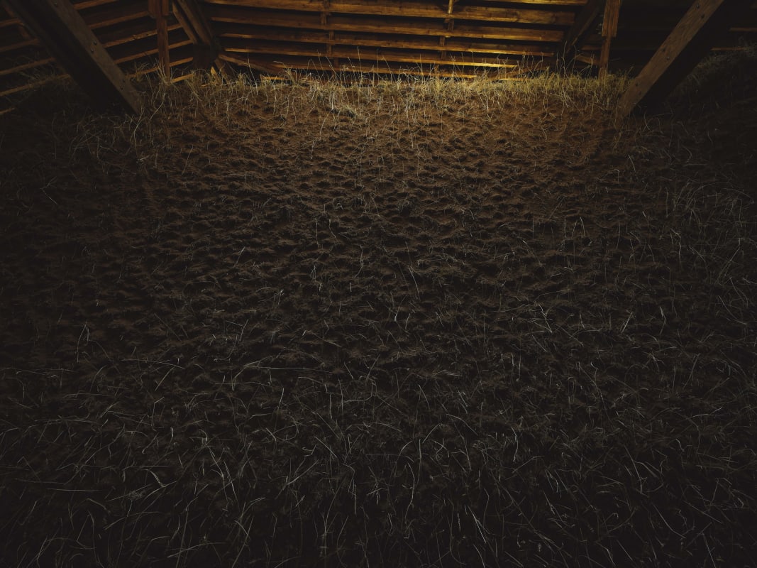 Installation view, “Delcy Morelos: El abrazo,” Dia Chelsea, 2023