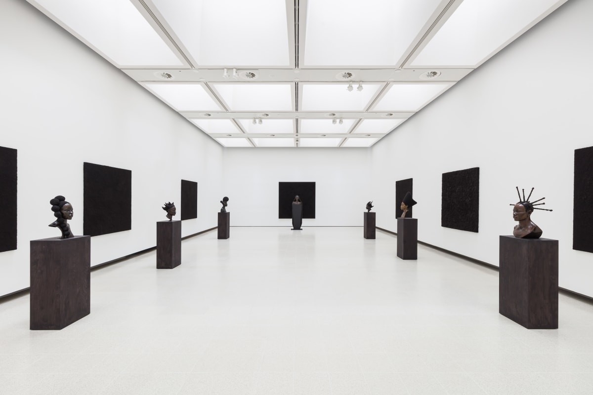 Installation view of Tavares Strachan: There Is Light Somewhere. A Map of the Crown series, 2022-24, and Mind Fields series, 2023-24. Photo: Mark Blower. Courtesy the artist and the Hayward Gallery.