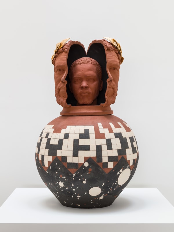 Installation view of Tavares Strachan: There Is Light Somewhere. Inner Elder (Biko as Septimius Severus, 2023. Photo: Mark Blower. Courtesy the artist and the Hayward Gallery.