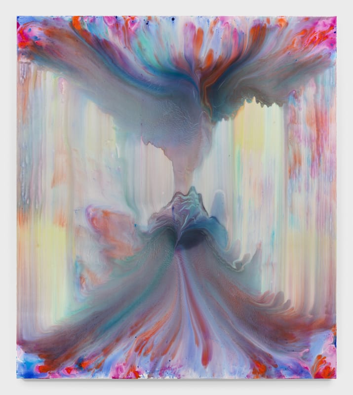 Image: Bernard Frize  Gise, 2023  Acrylic and resin on canvas  70 7/8 x 63 in. (180 x 160 cm)  (28270)