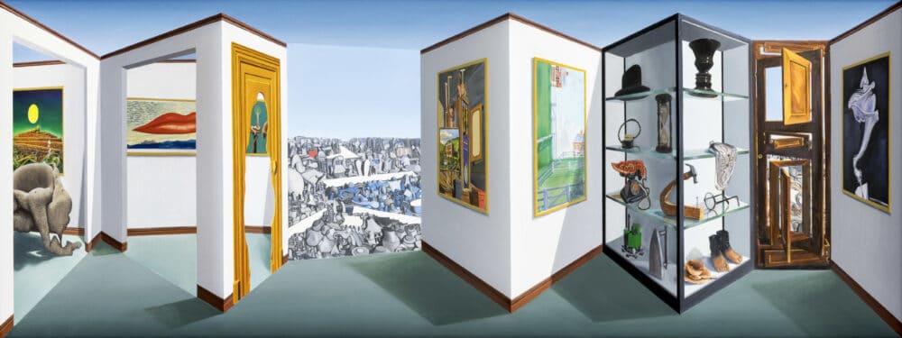 Image: Private View: Patrick Hughes - A Newer Perspective