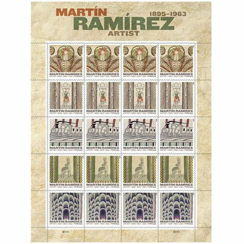 Image: USPS launch Martin Ramirez Stamp Designs