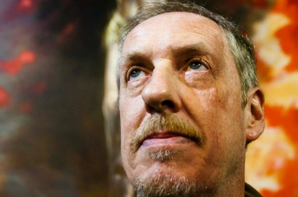Image: Painting of Christ's crucifixion by Peter Howson goes on display in Glasgow