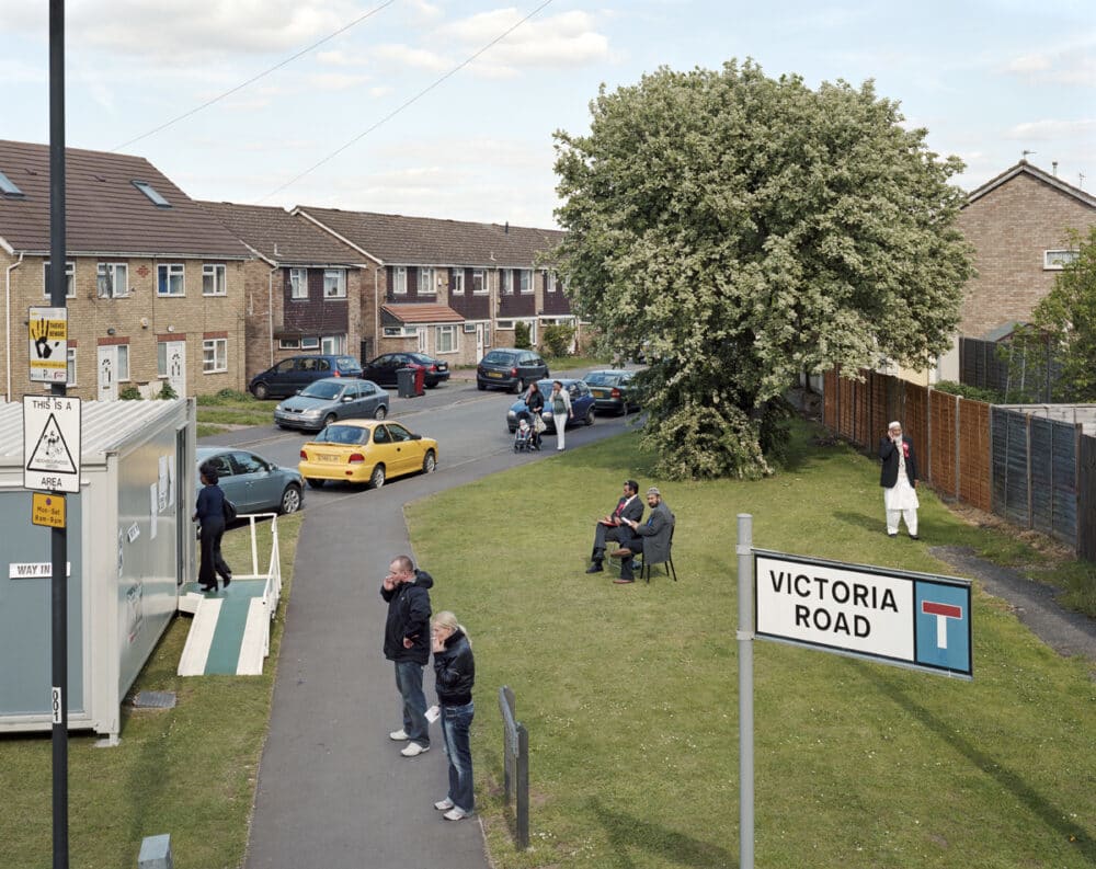 Image: Simon Roberts and Nicola Green on BBC Radio 4 Front Row