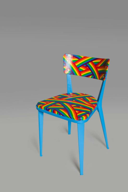 Image: Patrick Hughes takes part in charity project for The Art Room at Selfridges