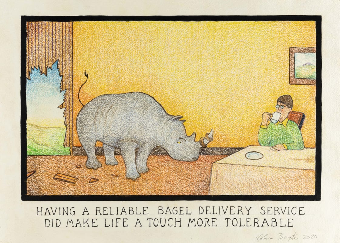 Image: Glen Baxter Inexplicably Vermillion