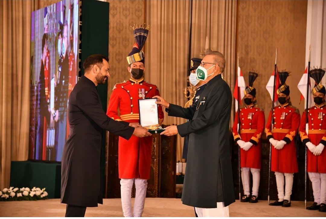 Imran Qureshi awarded SitaraeImtiaz (Star of Excellence) Thaddaeus