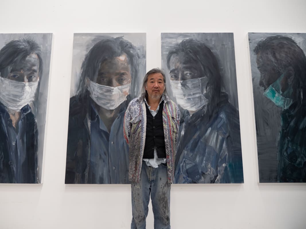 Image: Yan Pei-Ming book signing