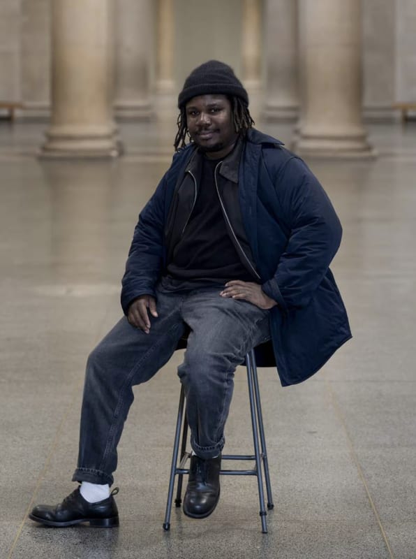 Image: Alvaro Barrington gets a visit from Hypeart