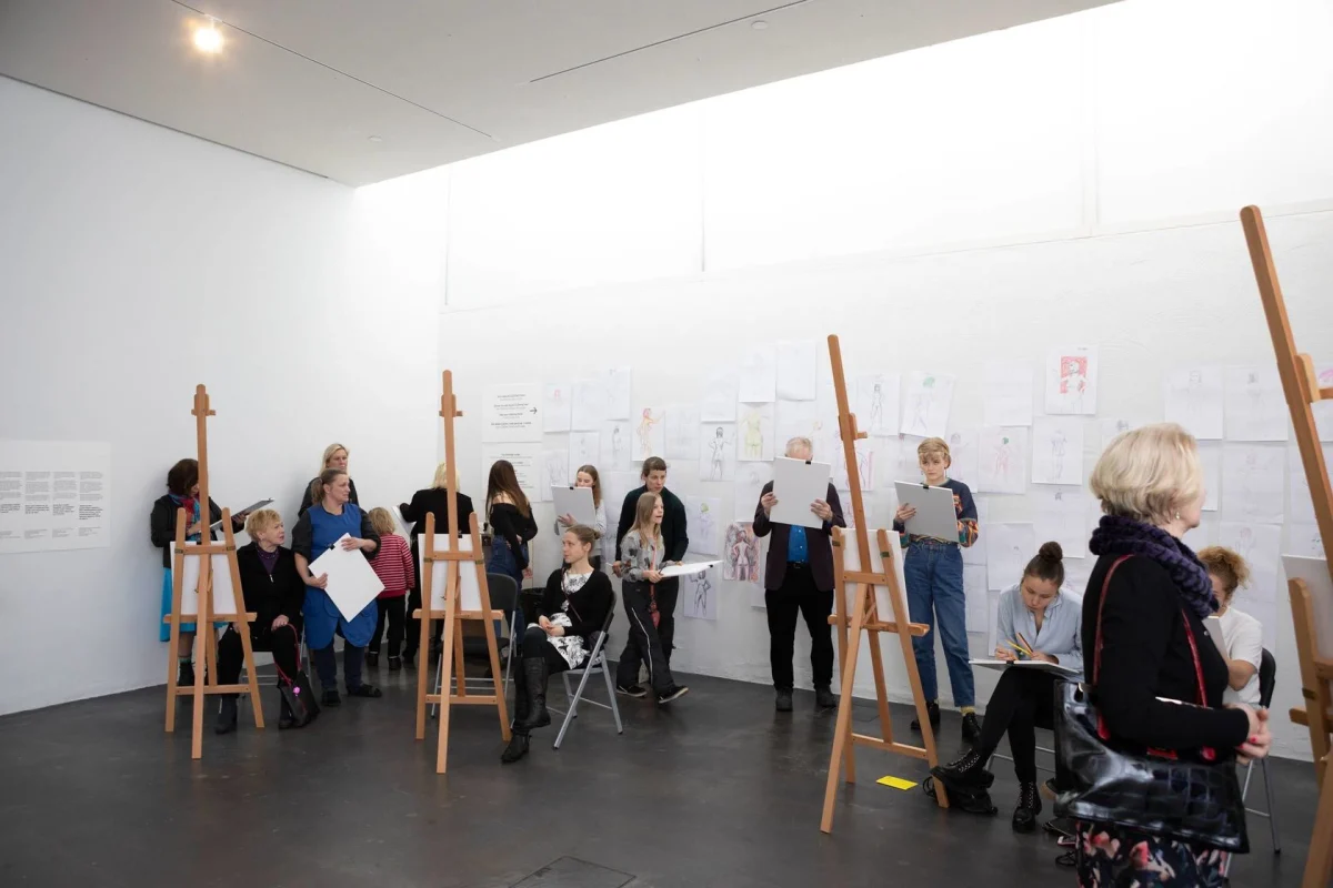 Image: David Shrigley in 'The Stage is Yours' at Finnish National Gallery