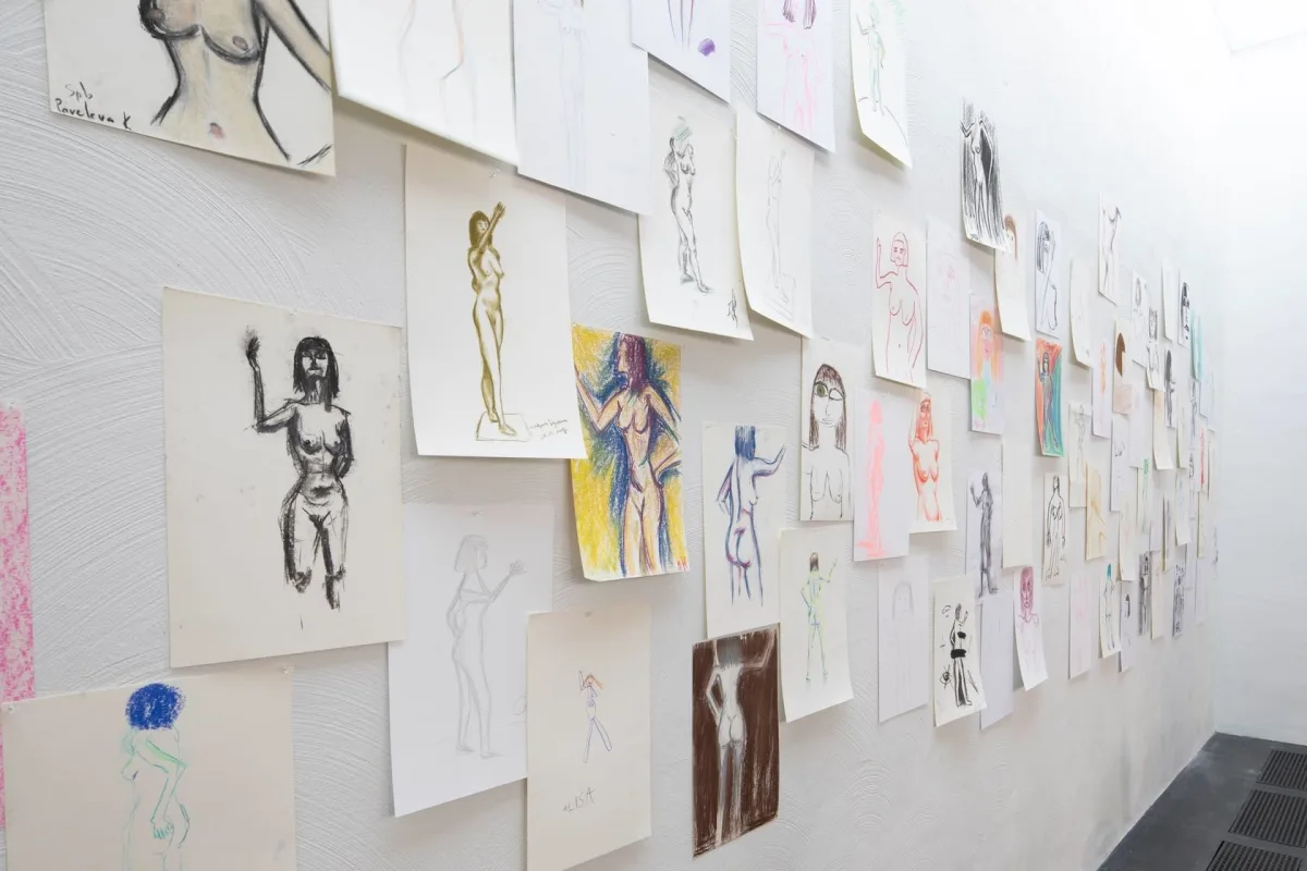 Image: David Shrigley in 'The Stage is Yours' at Finnish National Gallery