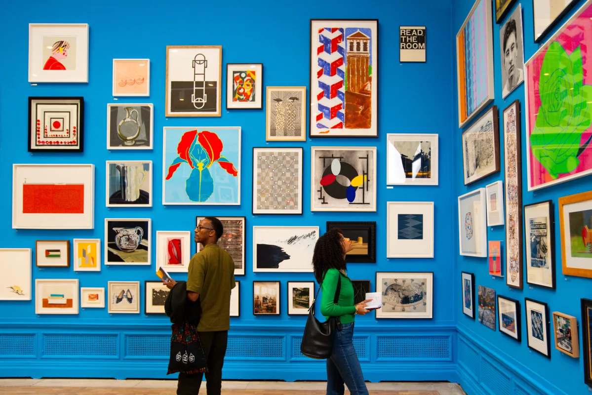 Image: Yinka Shonibare CBE RA and Clare Woods participate in the Summer Exhibition 2024