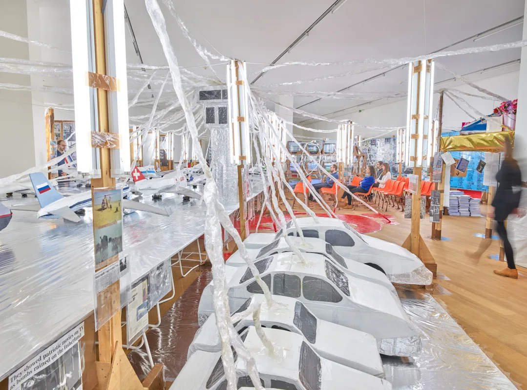 Image: Thomas Hirschhorn presents 'World Airport' for 'Portrait of a Young Planet'