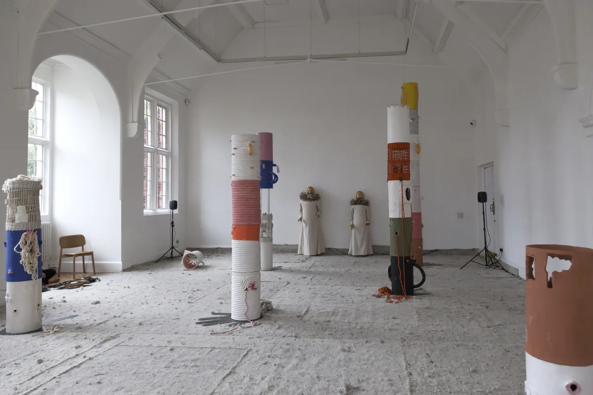 Image: 'The Gatekeepers' by Jonathan Baldock, with Florence Peake and Chlöe Herington