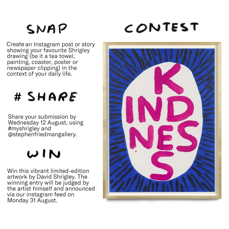 Image: Win Limited Edition artwork by David Shrigley