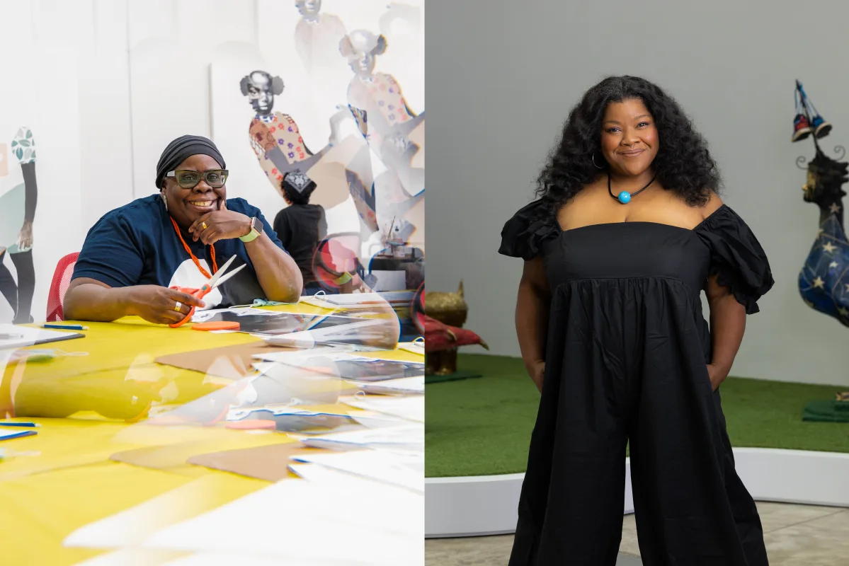 Image: Deborah Roberts and vanessa german in conversation