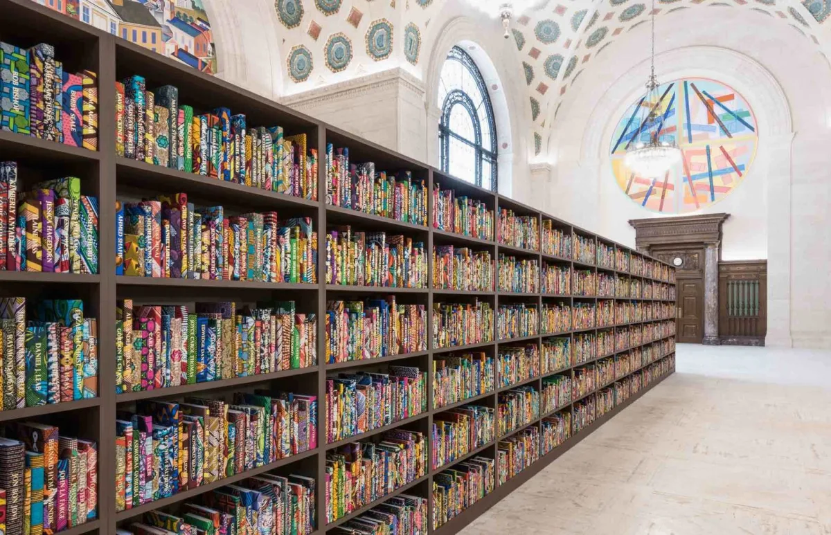 Image: 'The American Library' by Yinka Shonibare MBE
