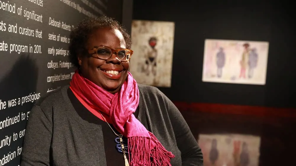 Image: Deborah Roberts in conversation for 'Coffee Chat' with Big Medium